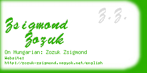 zsigmond zozuk business card